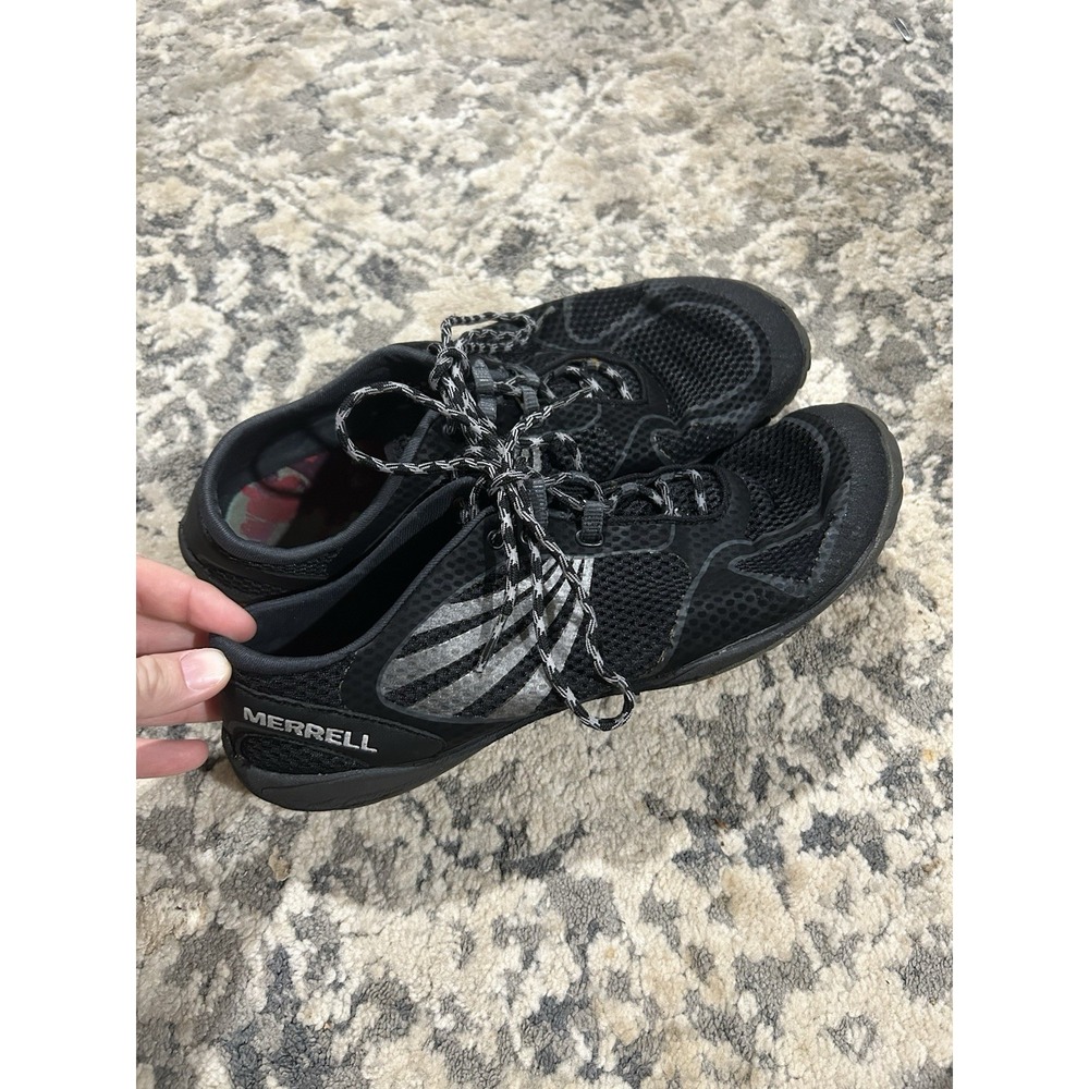 Women's Merrell Pace Glove Black Barefoot Vibram Shoes Size 10